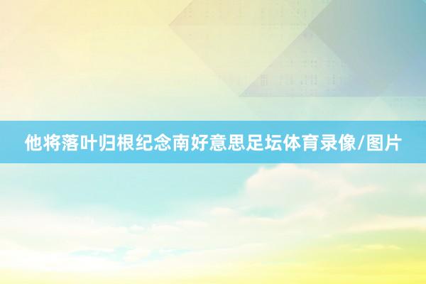 他将落叶归根纪念南好意思足坛体育录像/图片