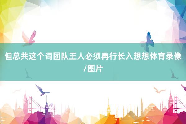 但总共这个词团队王人必须再行长入想想体育录像/图片