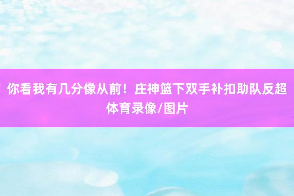 你看我有几分像从前！庄神篮下双手补扣助队反超体育录像/图片
