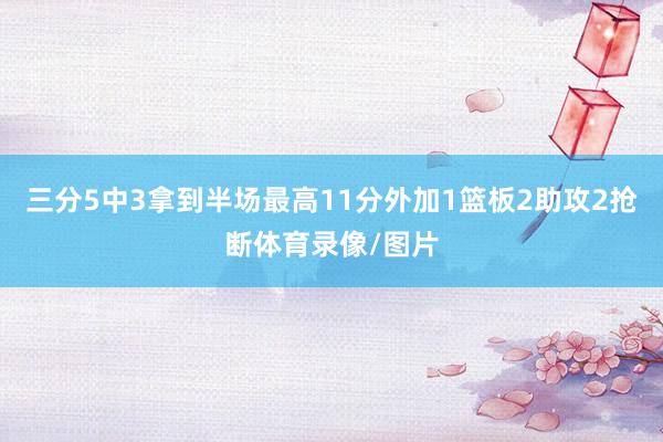 三分5中3拿到半场最高11分外加1篮板2助攻2抢断体育录像/图片