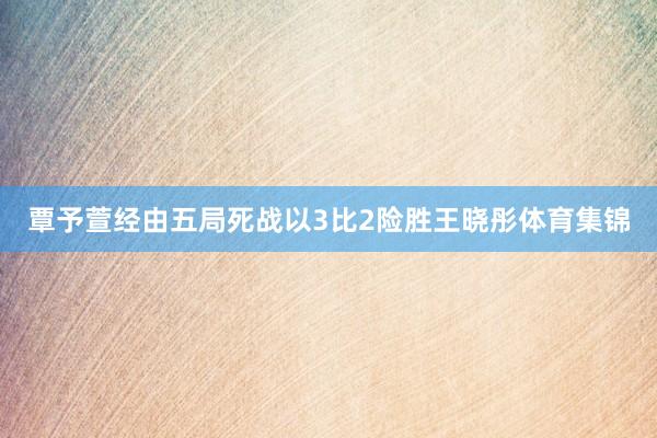 覃予萱经由五局死战以3比2险胜王晓彤体育集锦